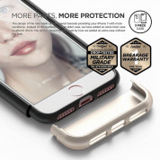 Elago S7 Glide Case + HD Clear Film - поликарбонатов кейс и HD покритие за iPhone 8, iPhone 7 (черен-златист) 2