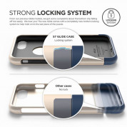 Elago S7 Glide Case + HD Clear Film - поликарбонатов кейс и HD покритие за iPhone SE (2022), iPhone SE (2020), iPhone 8, iPhone 7 (златист-тъмносин) 5