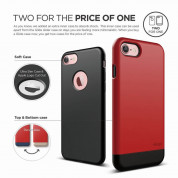 Elago S7 Glide Case + HD Clear Film - case and screen film for iPhone 8, iPhone 7 (red-black) 5