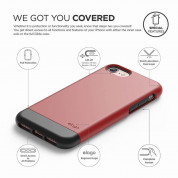Elago S7 Glide Case + HD Clear Film - поликарбонатов кейс и HD покритие за iPhone 8, iPhone 7 (червен-черен) 1