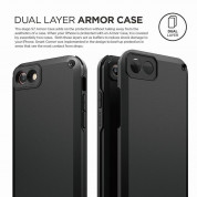 Elago Armor Case - хибриден кейс (поликарбонат + TPU) и HD покритие за iPhone SE (2022), iPhone SE (2020), iPhone 8, iPhone 7 (черен) 6