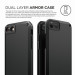 Elago Armor Case - хибриден кейс (поликарбонат + TPU) и HD покритие за iPhone SE (2022), iPhone SE (2020), iPhone 8, iPhone 7 (черен) 7