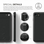 Elago Armor Case - хибриден кейс (поликарбонат + TPU) и HD покритие за iPhone SE (2022), iPhone SE (2020), iPhone 8, iPhone 7 (черен) 4