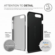 Elago S7 Slim Fit 2 Case Soft Feeling + HD Clear Film - case and screen film for iPhone 8 Plus, iPhone 7 Plus (black) 3