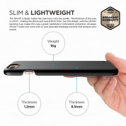Elago S7 Slim Fit 2 Case + HD Clear Film - поликарбонатов кейс и HD покритие за iPhone 8 Plus, iPhone 7 Plus (черен-мат) 5