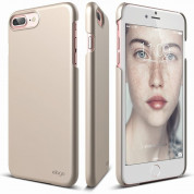 Elago S7 Slim Fit 2 Case + HD Clear Film - поликарбонатов кейс и HD покритие за iPhone 8 Plus, iPhone 7 Plus (златист)