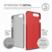 Elago S7 Slim Fit 2 Case + HD Clear Film - поликарбонатов кейс и HD покритие за iPhone 8 Plus, iPhone 7 Plus (червен) 2