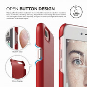 Elago S7 Slim Fit 2 Case + HD Clear Film - поликарбонатов кейс и HD покритие за iPhone 8 Plus, iPhone 7 Plus (червен) 5