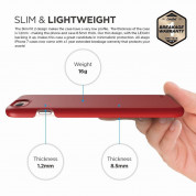 Elago S7 Slim Fit 2 Case + HD Clear Film - поликарбонатов кейс и HD покритие за iPhone 8 Plus, iPhone 7 Plus (червен) 4