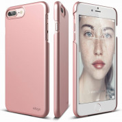 Elago S7 Slim Fit 2 Case + HD Clear Film - поликарбонатов кейс и HD покритие за iPhone 8 Plus, iPhone 7 Plus (розово злато)