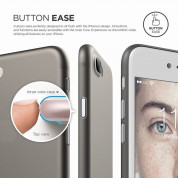 Elago Inner Core Case - тънък полипропиленов кейс (0.4 mm) и HD покритие за iPhone 8 Plus, iPhone 7 Plus (тъмносив) 6
