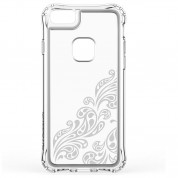 Ballistic Jewel Essence Case - хибриден удароустойчив кейс за iPhone 8, iPhone 7 (прозрачен със сребристи мотиви) 2