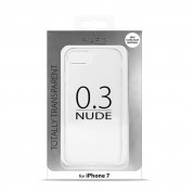 Puro 0.3 Nude case - ултра-тънък (0.30 mm) TPU кейс за iPhone 8, iPhone 7 (прозрачен) 4