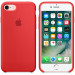 Apple Silicone Case - оригинален силиконов кейс за iPhone SE (2022), iPhone SE (2020), iPhone 8, iPhone 7 (червен) 7