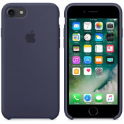 Apple Silicone Case - оригинален силиконов кейс за iPhone SE (2022), iPhone SE (2020), iPhone 8, iPhone 7 (тъмносин) 1