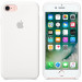 Apple Silicone Case - оригинален силиконов кейс за iPhone SE (2022), iPhone SE (2020), iPhone 8, iPhone 7 (бял) 7