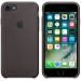 Apple Silicone Case - оригинален силиконов кейс за iPhone 8, iPhone 7 (тъмнокафяв) 3