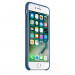 Apple Silicone Case - оригинален силиконов кейс за iPhone 8, iPhone 7 (син) 2