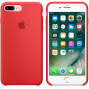 Apple Silicone Case - оригинален силиконов кейс за iPhone 8 Plus, iPhone 7 Plus (червен) 5