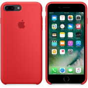 Apple Silicone Case - оригинален силиконов кейс за iPhone 8 Plus, iPhone 7 Plus (червен) 2
