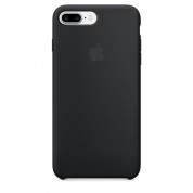 Apple Silicone Case - оригинален силиконов кейс за iPhone 8 Plus, iPhone 7 Plus (черен)