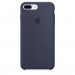 Apple Silicone Case - оригинален силиконов кейс за iPhone 8 Plus, iPhone 7 Plus (тъмносин) 1