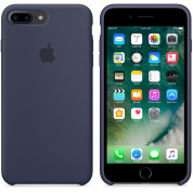 Apple Silicone Case - оригинален силиконов кейс за iPhone 8 Plus, iPhone 7 Plus (тъмносин) 1
