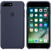 Apple Silicone Case - оригинален силиконов кейс за iPhone 8 Plus, iPhone 7 Plus (тъмносин) 3