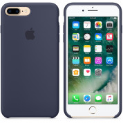 Apple Silicone Case - оригинален силиконов кейс за iPhone 8 Plus, iPhone 7 Plus (тъмносин) 2