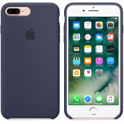 Apple Silicone Case - оригинален силиконов кейс за iPhone 8 Plus, iPhone 7 Plus (тъмносин) 4
