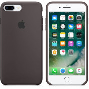 Apple Silicone Case - оригинален силиконов кейс за iPhone 8 Plus, iPhone 7 Plus (тъмнокафяв) 6