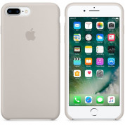 Apple Silicone Case - оригинален силиконов кейс за iPhone 8 Plus, iPhone 7 Plus (бежов) 4