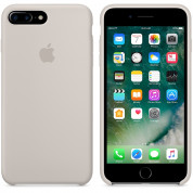 Apple Silicone Case - оригинален силиконов кейс за iPhone 8 Plus, iPhone 7 Plus (бежов) 6
