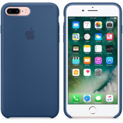 Apple Silicone Case - оригинален силиконов кейс за iPhone 8 Plus, iPhone 7 Plus (син) 5
