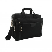 Laptop Shoulder Bag 3.0 - полиестерна чанта за преносими компютри до 15.4 инча (черна)