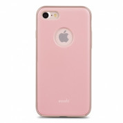 Moshi iGlaze Case - хибриден удароустойчив кейс за iPhone 8, iPhone 7 (розов)