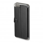 4smarts Supremo Book Flip Case - кожен калъф с поставка и отделение за кр. карта за iPhone 8 Plus, iPhone 7 Plus (черен) 1