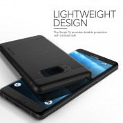 Verus Simpli Fit Case - удароустойчив силиконов калъф за Samsung Galaxy Note 7 (черен) 2