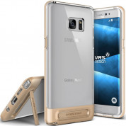 Verus Crystal Bumper Case - хибриден удароустойчив кейс за Samsung Galaxy Note 7 (златист-прозрачен)