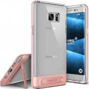 Verus Crystal Bumper Case - хибриден удароустойчив кейс за Samsung Galaxy Note 7 (розов-прозрачен)