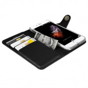 Verus Native Diary Case - кожен калъф (естествена кожа), тип портфейл за iPhone 8, iPhone 7 (черен) 3