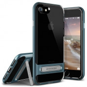 Verus Crystal Bumper Case - хибриден удароустойчив кейс за iPhone 8, iPhone 7 (син-прозрачен)
