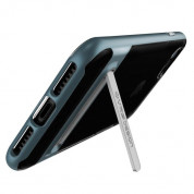 Verus Crystal Bumper Case - хибриден удароустойчив кейс за iPhone 8, iPhone 7 (син-прозрачен) 2