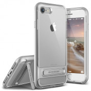 Verus Crystal Bumper Case - хибриден удароустойчив кейс за iPhone 8, iPhone 7 (сребрист-прозрачен)