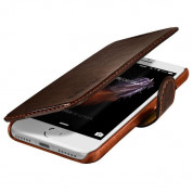 Verus Dandy Layered Case - кожен калъф, тип портфейл за iPhone 8, iPhone 7 (тъмнокафяв) 1