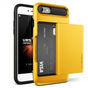 Verus Damda Glide Case - висок клас хибриден удароустойчив кейс с място за кр. карти за iPhone 8, iPhone 7 (жълт)