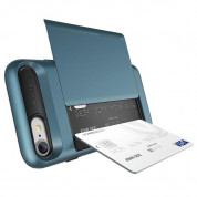 Verus Damda Glide Case - висок клас хибриден удароустойчив кейс с място за кр. карти за iPhone 8, iPhone 7 (син) 1