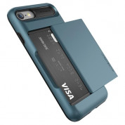 Verus Damda Glide Case - висок клас хибриден удароустойчив кейс с място за кр. карти за iPhone 8, iPhone 7 (син) 3