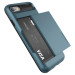 Verus Damda Glide Case - висок клас хибриден удароустойчив кейс с място за кр. карти за iPhone 8, iPhone 7 (син) 4