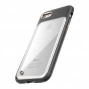 STILMIND Monokini Case - удароустойчив хибриден кейс за iPhone SE (2022), iPhone SE (2020), iPhone 8, iPhone 7 (черен-прозрачен) 6